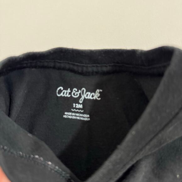 Cat & Jack Fearless Short Sleeve T Shirt Size 12 Months Black - Picture 3 of 3